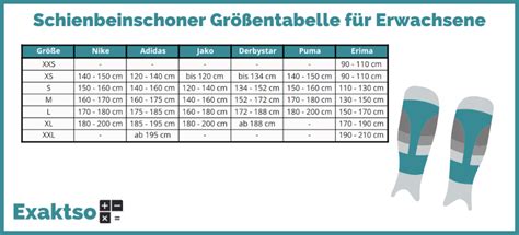 schienbeinschoner welche größe